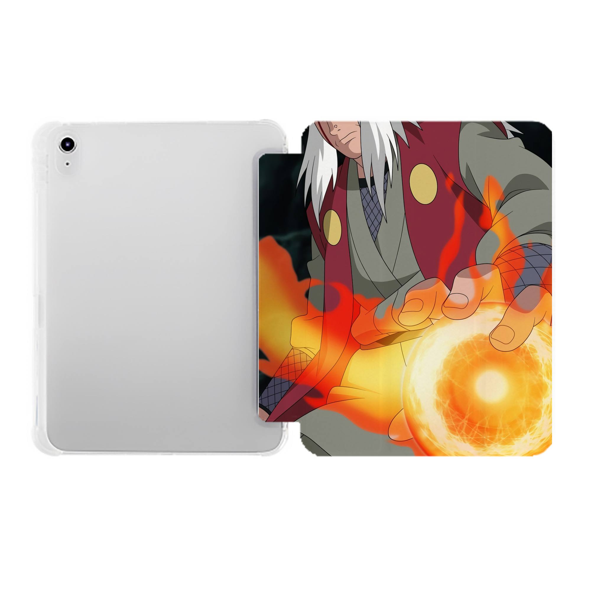 （画像用） NARUTO -ナルト- NARUTO -ナルト- 疾風伝 IPad ケース ペン収納付き 三つ折りスタンド PUレザー×シリコン 対応機種9.5/10.5/10.9インチ